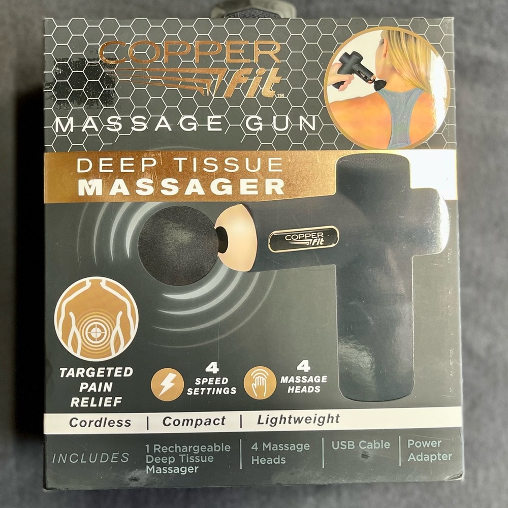 Brand New Still in Box Copper Fit Deep tissue Massager